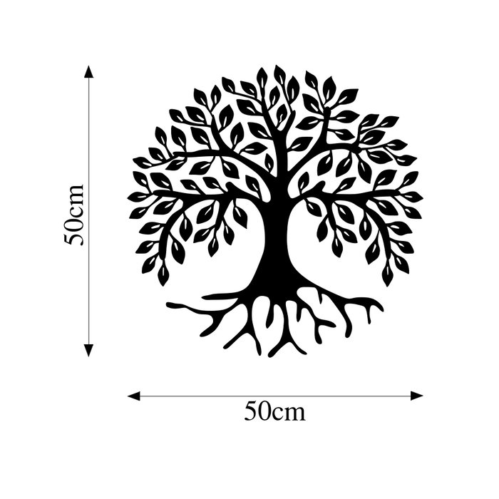 Wallity Monumental Tree 10 Escultura de pared negra de metal Wallity Monumental Tree 10 Escultura de pared negra de metal